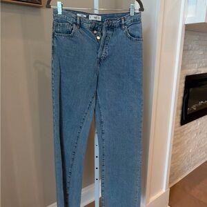 Mango High Rise Blue Jeans